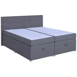 Boxspringbett Royal 180x200 Hellgrau