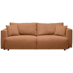 Schlafsofa in Cord Rostfarben