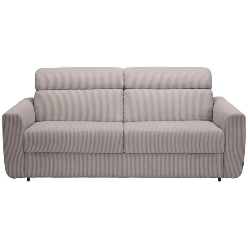 Schlafsofa in Cord Hellgrau