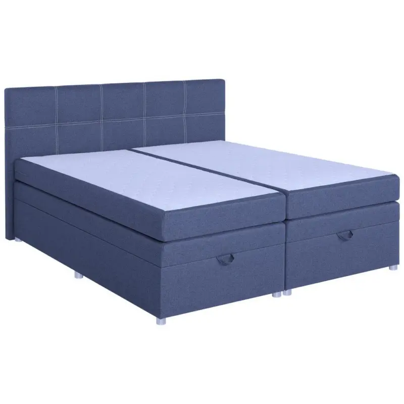 Boxspringbett Royal 180x200 Blau