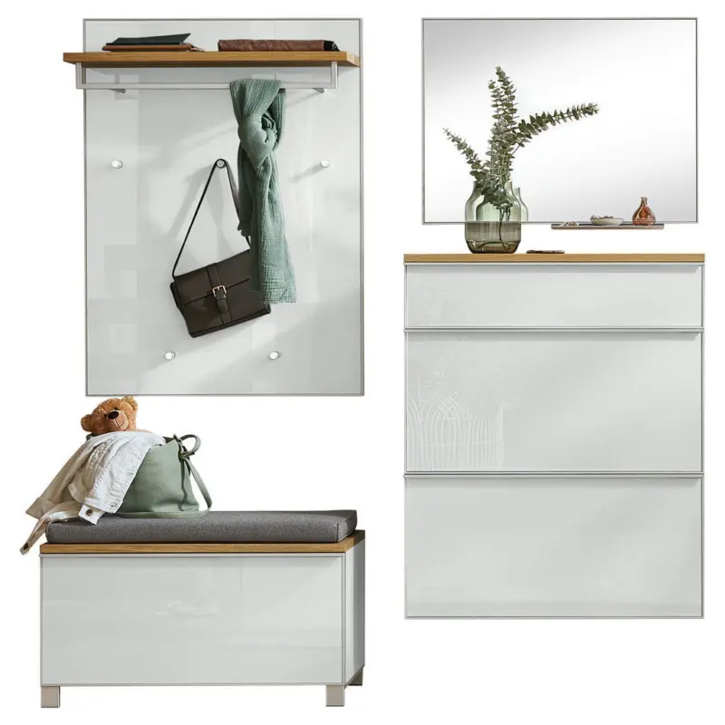 Garderobe 6-teilig in 190/195/40 cm