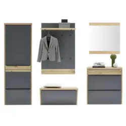 Garderobe 5-teilig in 290/200/32 cm