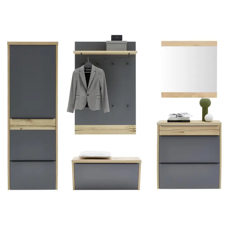 Garderobe 5-teilig in 290/200/32 cm