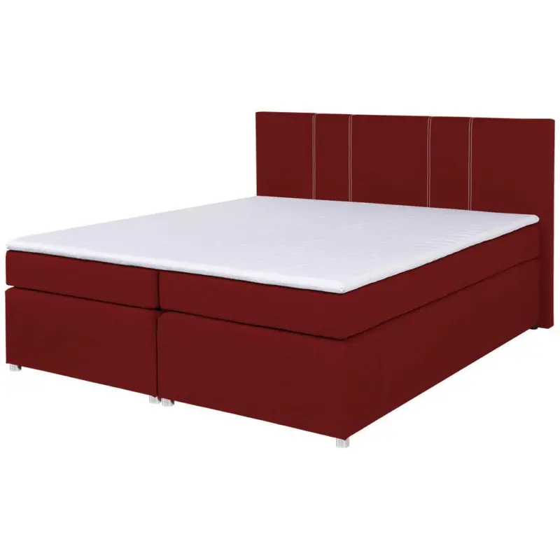 Boxspringbett Malta 200 200x200 Rot