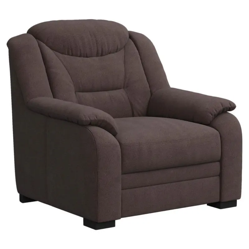 Sessel in Chenille Braun