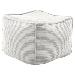 Hocker in Textil Wei&szlig;