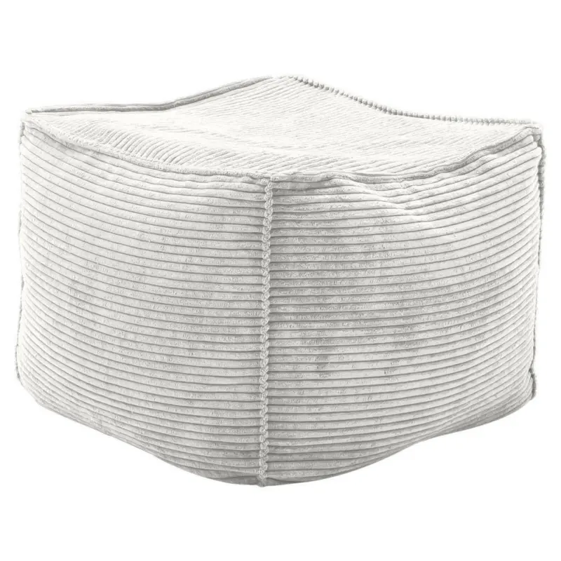 Hocker in Textil Wei&szlig;