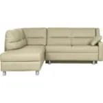 XXXLutz Lauterach - Ihr M&ouml;belhaus bei Bregenz Ecksofa in Echtleder Creme 208/226 cm