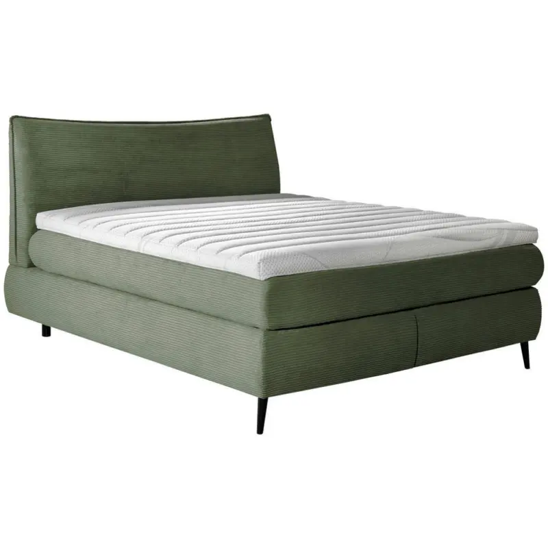 Boxspringbett 160/200 cm in Gr&uuml;n