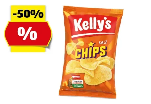 KELLY'S Chips Salz, 150 g
