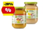 HOFER BIO Apfelmus mit Frucht*, 350 g