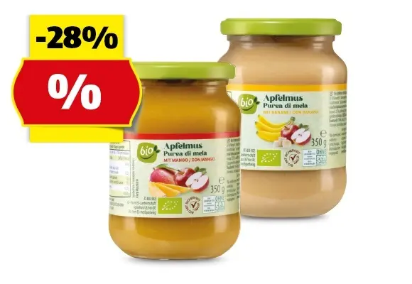 BIO Apfelmus mit Frucht*, 350 g