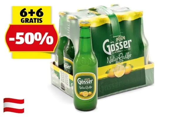 G&Ouml;SSER Natur Radler Zitrone, 12 x 0,33 l