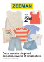 Zeeman Cette semaine : imprim&eacute; poissons, rayures et tenues d&rsquo;&eacute;t&eacute;. - au 08.05.2026