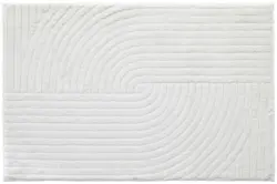 Badematte Retro Wei&szlig; ca. 60x90cm