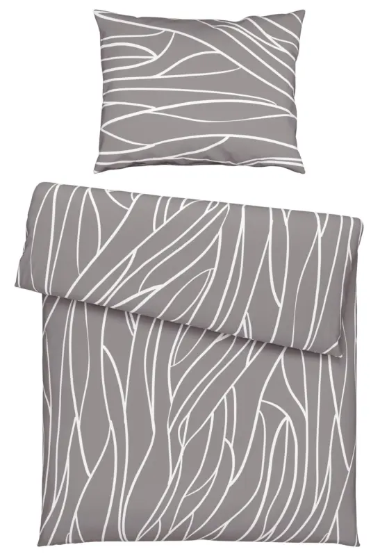 Bettw&auml;sche Juliane XL Grau ca. 140x220cm