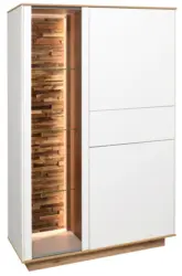 Highboard Halvar Wei&szlig;/Eiche Artisan