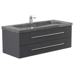 WASCHTISCHKOMBI Yamo, Graphitfarben B: 130cm