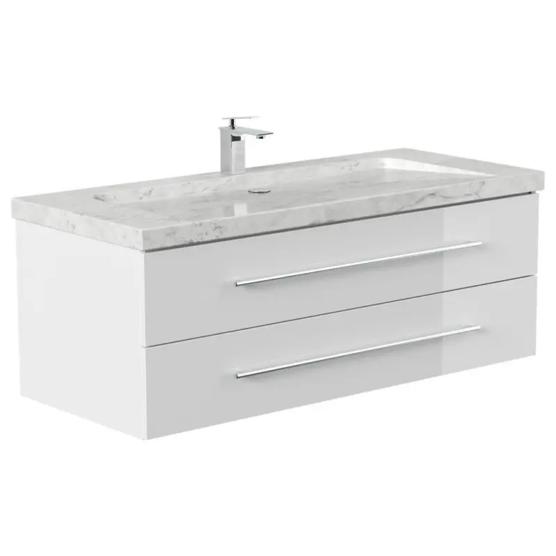 WASCHTISCHKOMBI Yamo, Wei&szlig; HG B: 130cm