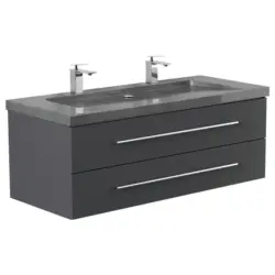 WASCHTISCHKOMBI Yamo, Graphitfarben B: 130cm