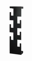 Wandgarderobe in Schwarz