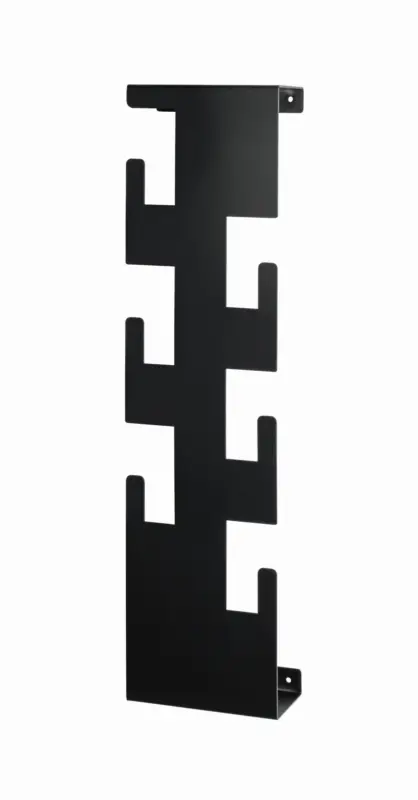 Wandgarderobe in Schwarz