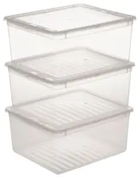 Aufbewahrungsboxen-Set Beate ca. 18l 3er-Set