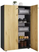 m&ouml;max Dornbirn - Ihr Trendm&ouml;belhaus in Dornbirn Schuhschrank LONA Anthrazit/ Honigeiche ca. 70x110x39cm
