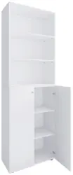 Schuhschrank LONA Wei&szlig; ca. 70x220x40 cm