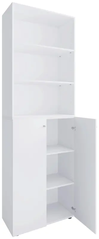 Schuhschrank LONA Wei&szlig; ca. 70x220x40 cm
