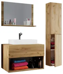 Badezimmer Lendas 4-tlg. ca. 113 cm Honigeiche
