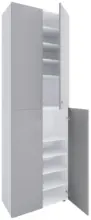 m&ouml;max Dornbirn - Ihr Trendm&ouml;belhaus in Dornbirn Schuhschrank LONA Grau/Wei&szlig; ca. 70x220x40 cm