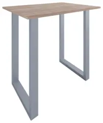 Bartisch XONA Silber/ Eiche ca.110x102x80cm