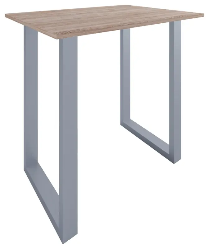 Bartisch XONA Silber/ Eiche ca.110x102x80cm
