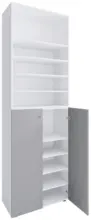 m&ouml;max Dornbirn - Ihr Trendm&ouml;belhaus in Dornbirn Schuhschrank LONA Grau/Wei&szlig; ca. 70x220x40 cm