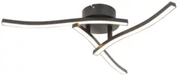 LED-Deckenleuchte Ito in Schwarz max. 18 Watt Deckenlampe