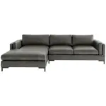 XXXLutz Lauterach - Ihr M&ouml;belhaus bei Bregenz Ecksofa Packo in Lederlook, Flachgewebe Olivgr&uuml;n 160/265 cm