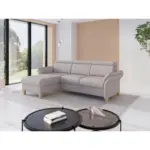 XXXLutz Lauterach - Ihr M&ouml;belhaus bei Bregenz Ecksofa Glendale E in Chenille Silberfarben 166/253 cm