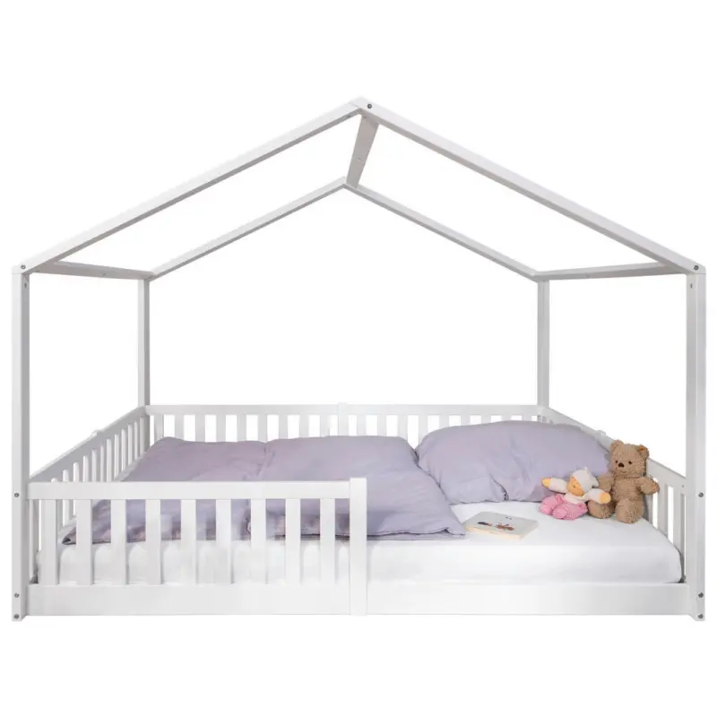 Hausbett 140/200 cm in Wei&szlig;