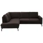 XXXLutz Lauterach - Ihr M&ouml;belhaus bei Bregenz Ecksofa Beldomo Premium in Echtleder Dunkelbraun 194/250 cm