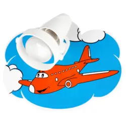 Kinderwandleuchte Flugzeuge 1-fl 18/22/16 cm
