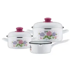 Kochtopfset Hortensie 3-teilig