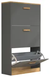 Schuhschrank HALOM M Anthrazit ca. 59x105x22 cm