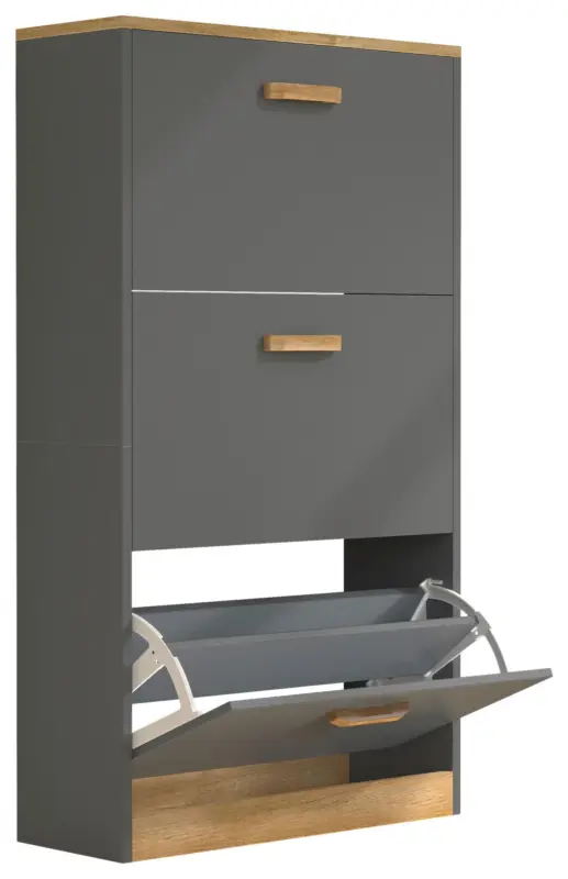 Schuhschrank HALOM M Anthrazit ca. 59x105x22 cm