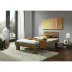 Futonbett 90/200 cm in Eichefarben