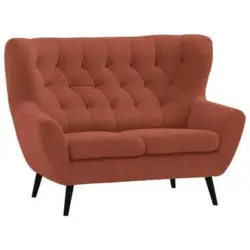 2-Sitzer-Sofa Skagen in Mikrofaser Rostfarben