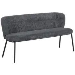 Sitzbank 159/80,5/62,5 cm in Anthrazit, Schwarz