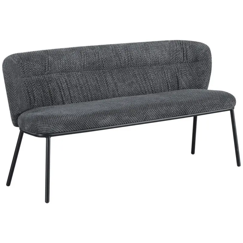 Sitzbank 159/80,5/62,5 cm in Anthrazit, Schwarz