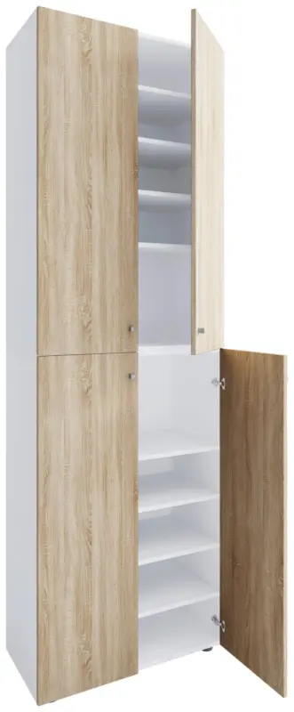 Schuhschrank LONA Wei&szlig; ca. 70x220x40cm