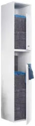 Hochschrank Dreso XXL ca. 40x184x39 cm Wei&szlig;